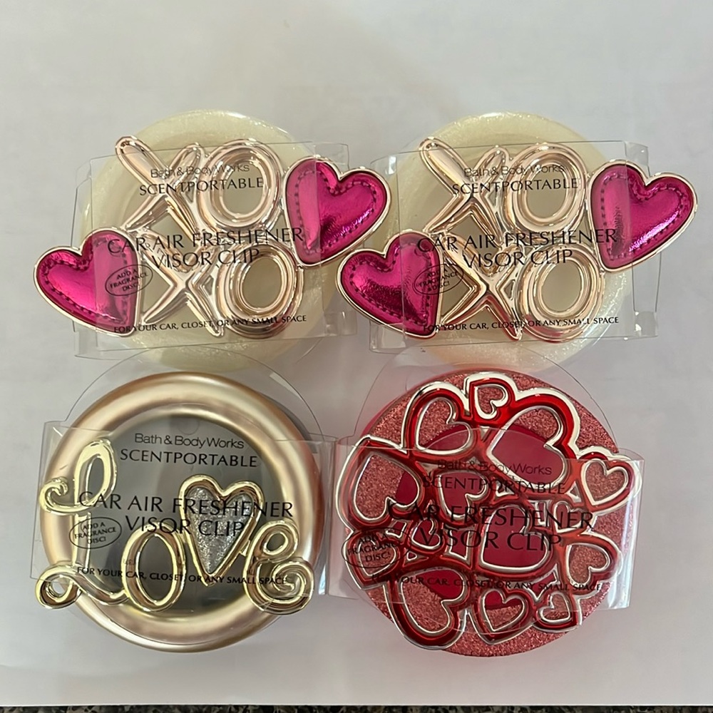 Heart Bath and Body Works Visor Clips for Car!